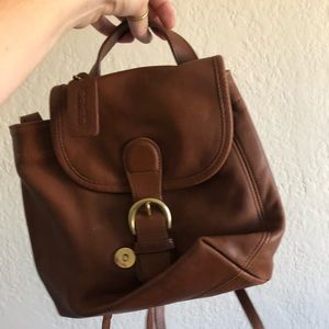 Vintage Coach Brown backpack purse